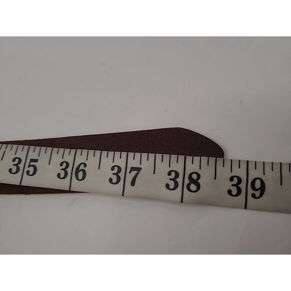 Cole Haan Womens Brown Leather Belt Size Large Made in USA Minimalist Preppy - Picture 8 of 8